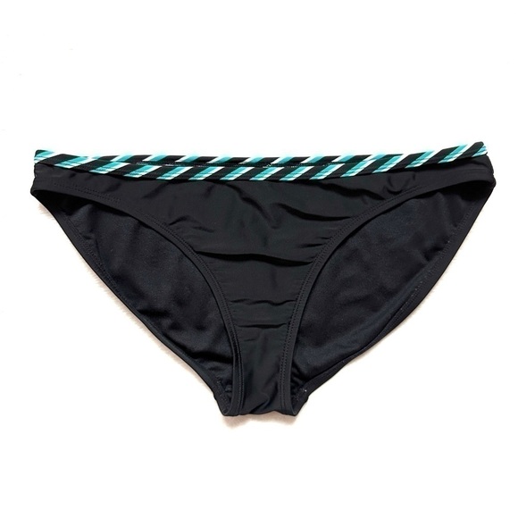 Black Full Coverage Bikini Bottom Size M - Picture 1 of 5